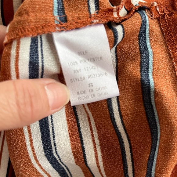 Ellison Striped Shift Dress w pockets Small - Picture 5 of 6